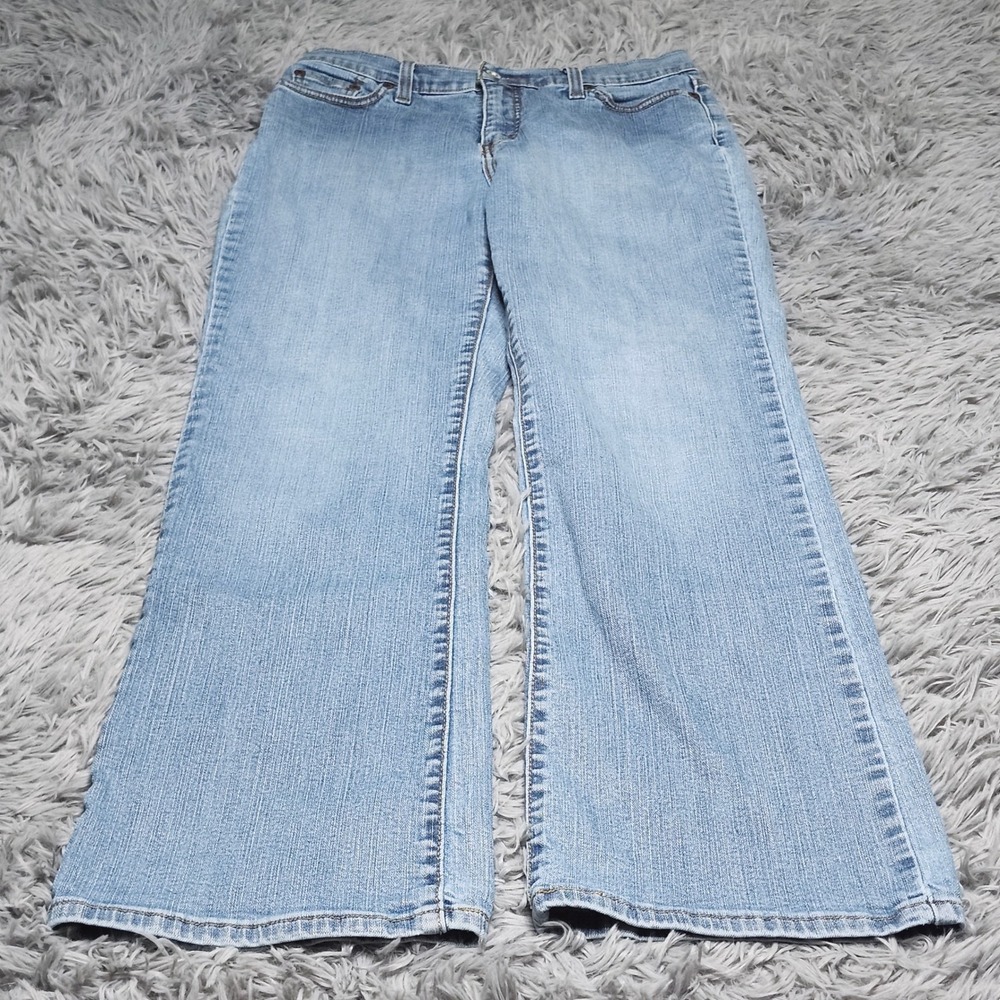 Levis Boot‎ Cut 512 Jeans Womens 12 Medium Blue Denim Cotton Spandex Light Wash